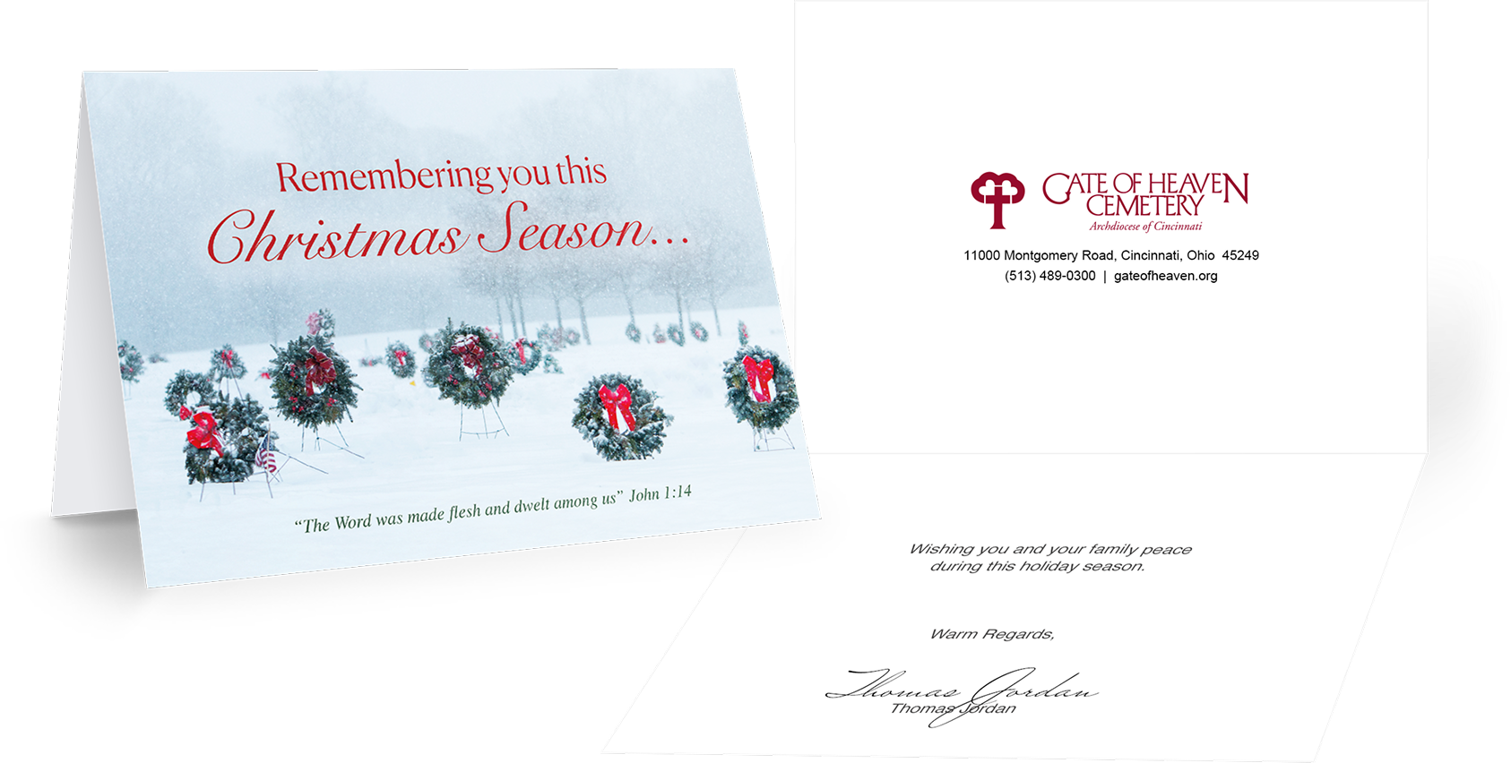 Cemetery Holiday Card